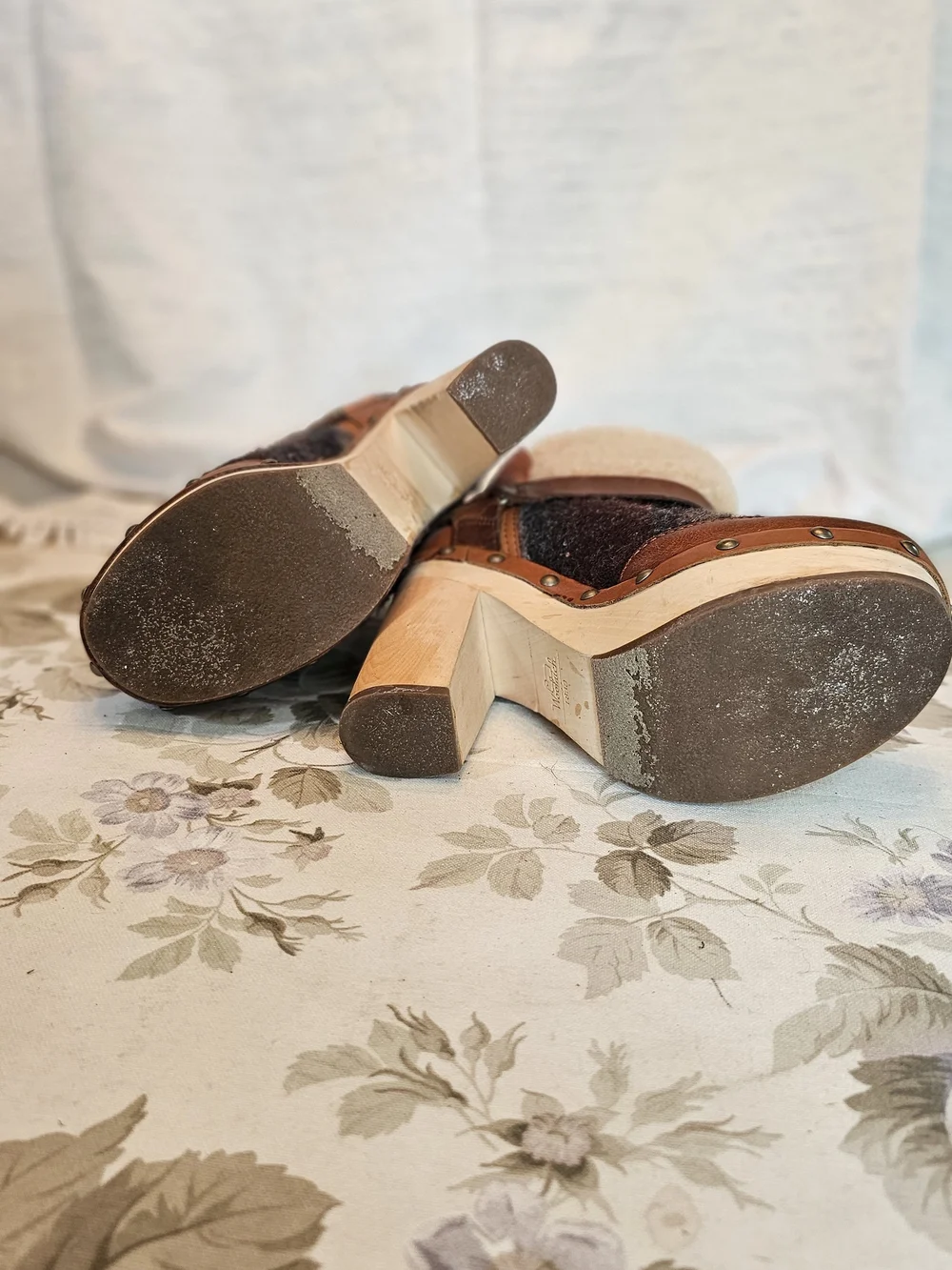 Unique WOOLRICH Leather Ankle Platform Boots
